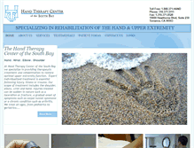 Tablet Screenshot of handtherapycentersb.com